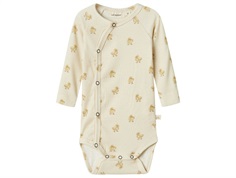 Lil Atelier turtledove duck wrap bodysuit